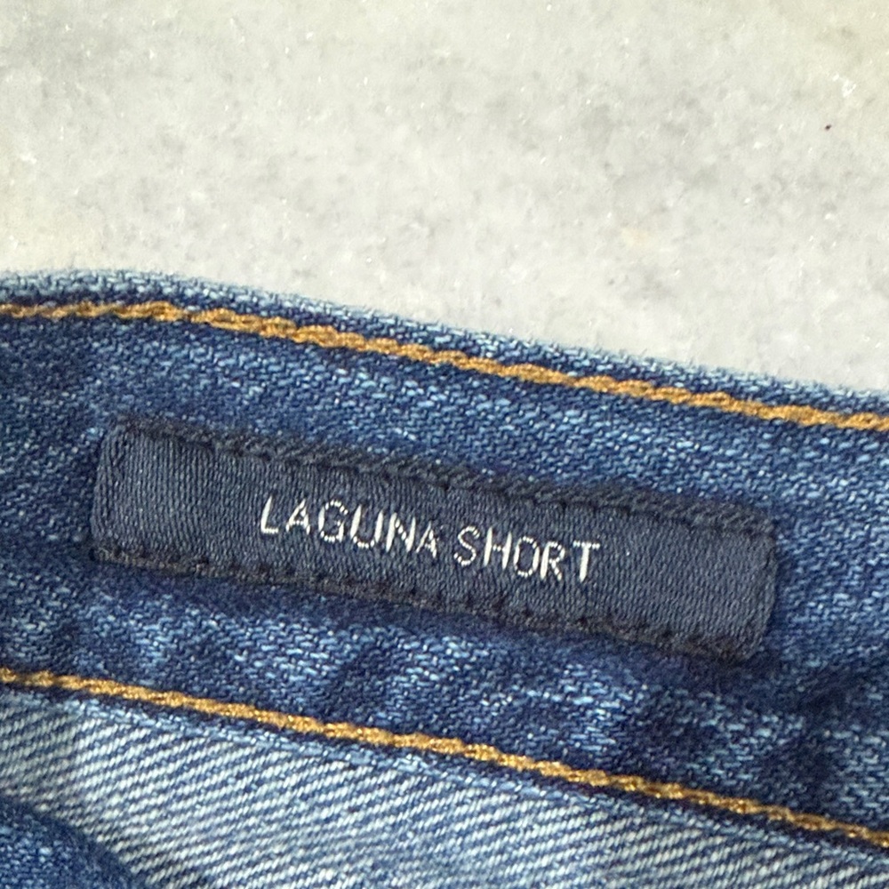 Lucky Brand Medium Blue Denim Frayed Hem Shorts - Picture 4 of 4